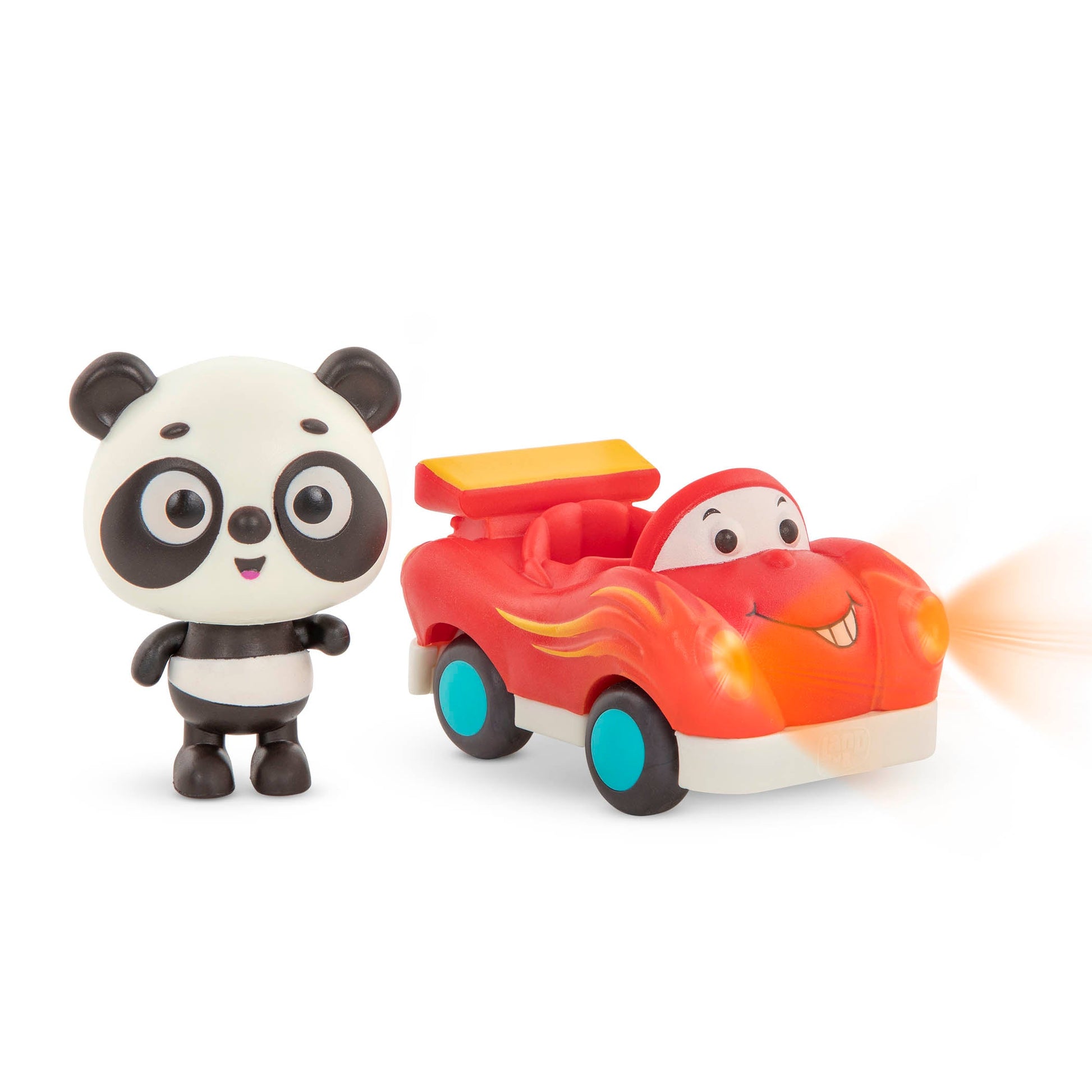 3-Pack Mini Riders Light-Up Vehicles - Fox, Hippo, Panda