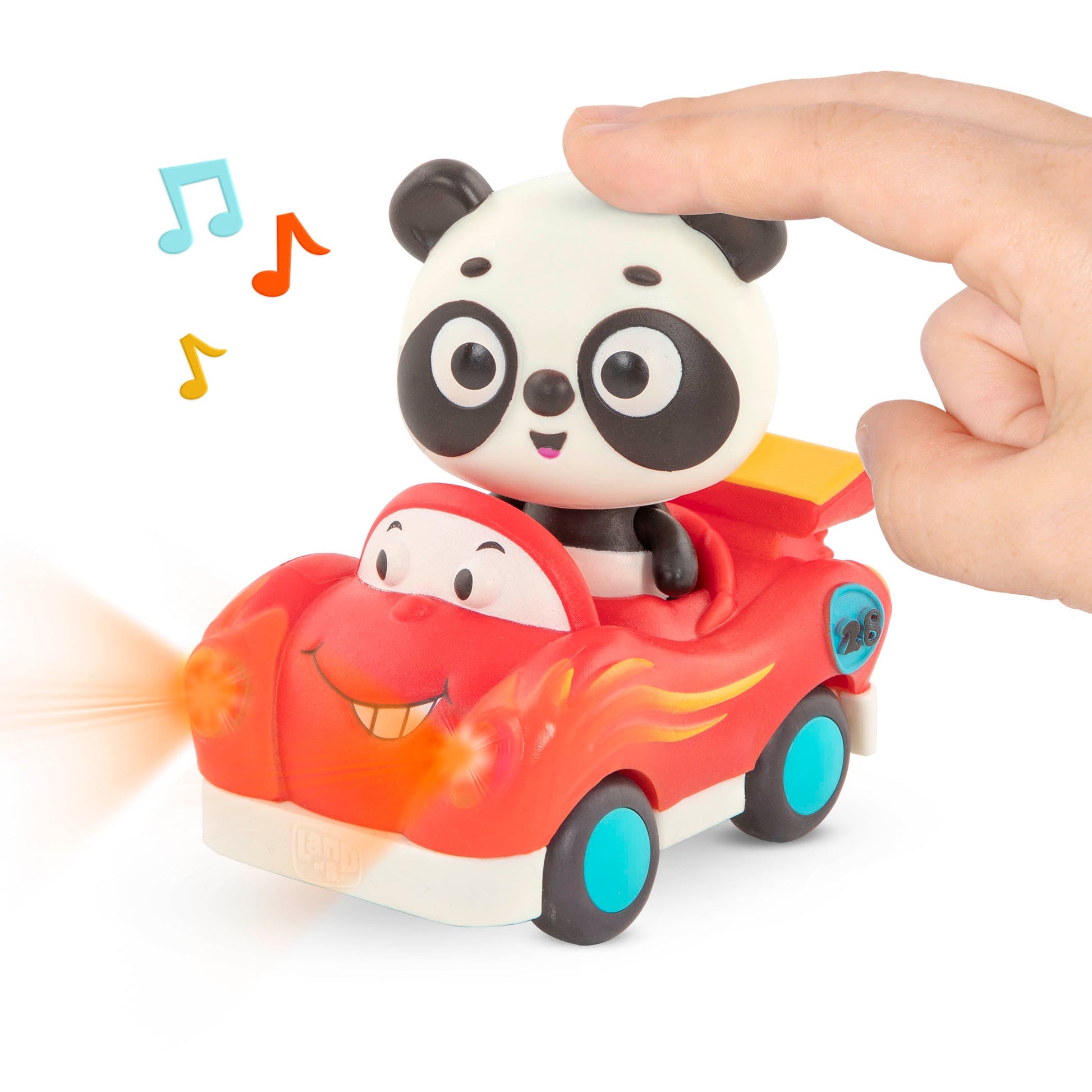 3-Pack Mini Riders Light-Up Vehicles - Fox, Hippo, Panda