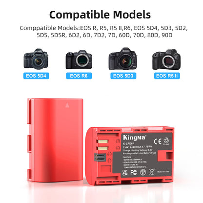 LP-E6P Fully Decoded Camera Replacement Battery for CANON Cameras