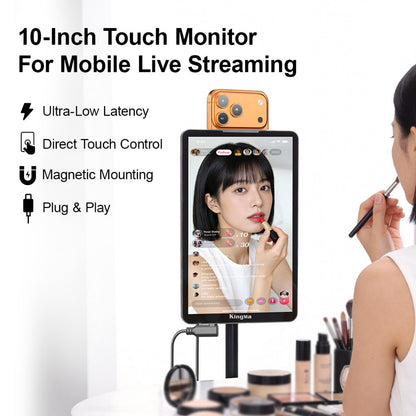 10" Touch Monitor for Mobile Phone Live Streaming