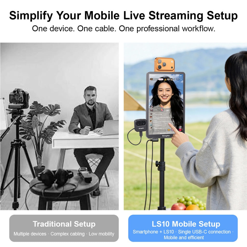 10" Touch Monitor for Mobile Phone Live Streaming