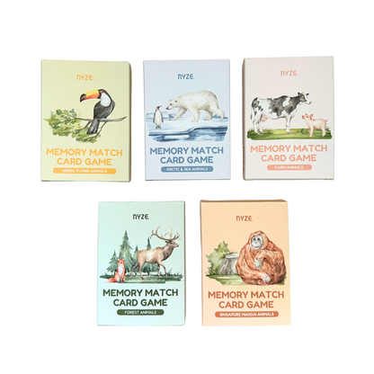 Memory Match Kids Playing Cards