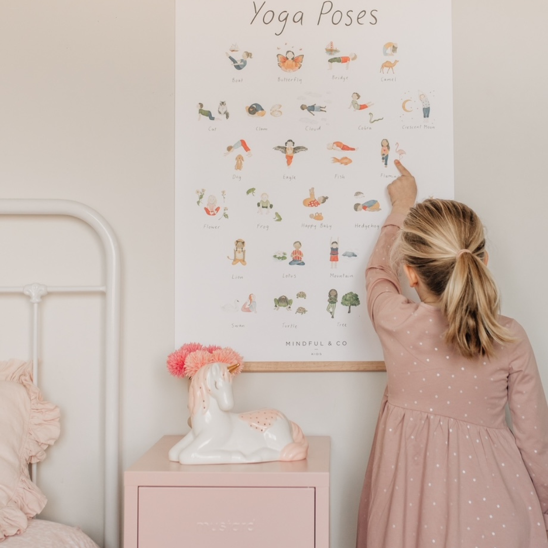 Yoga Poses Decorative Poster Print