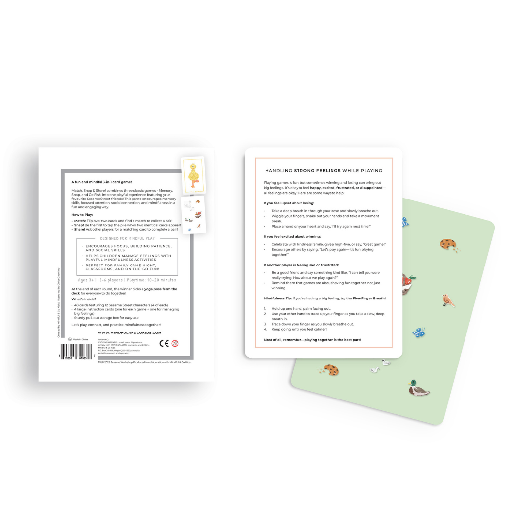 Sesame Street 3-in-1 Card Game