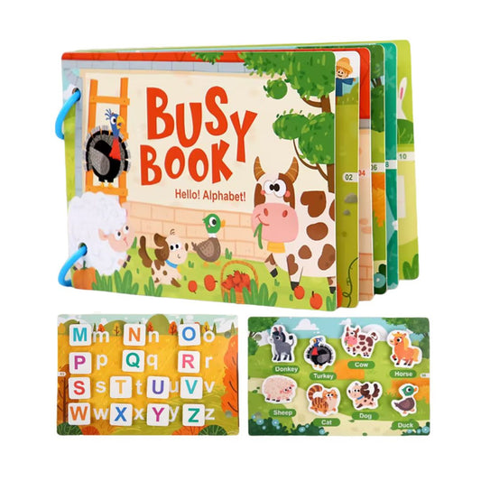 Early Learning Activity Montessori Book - Hello! Alphabet!