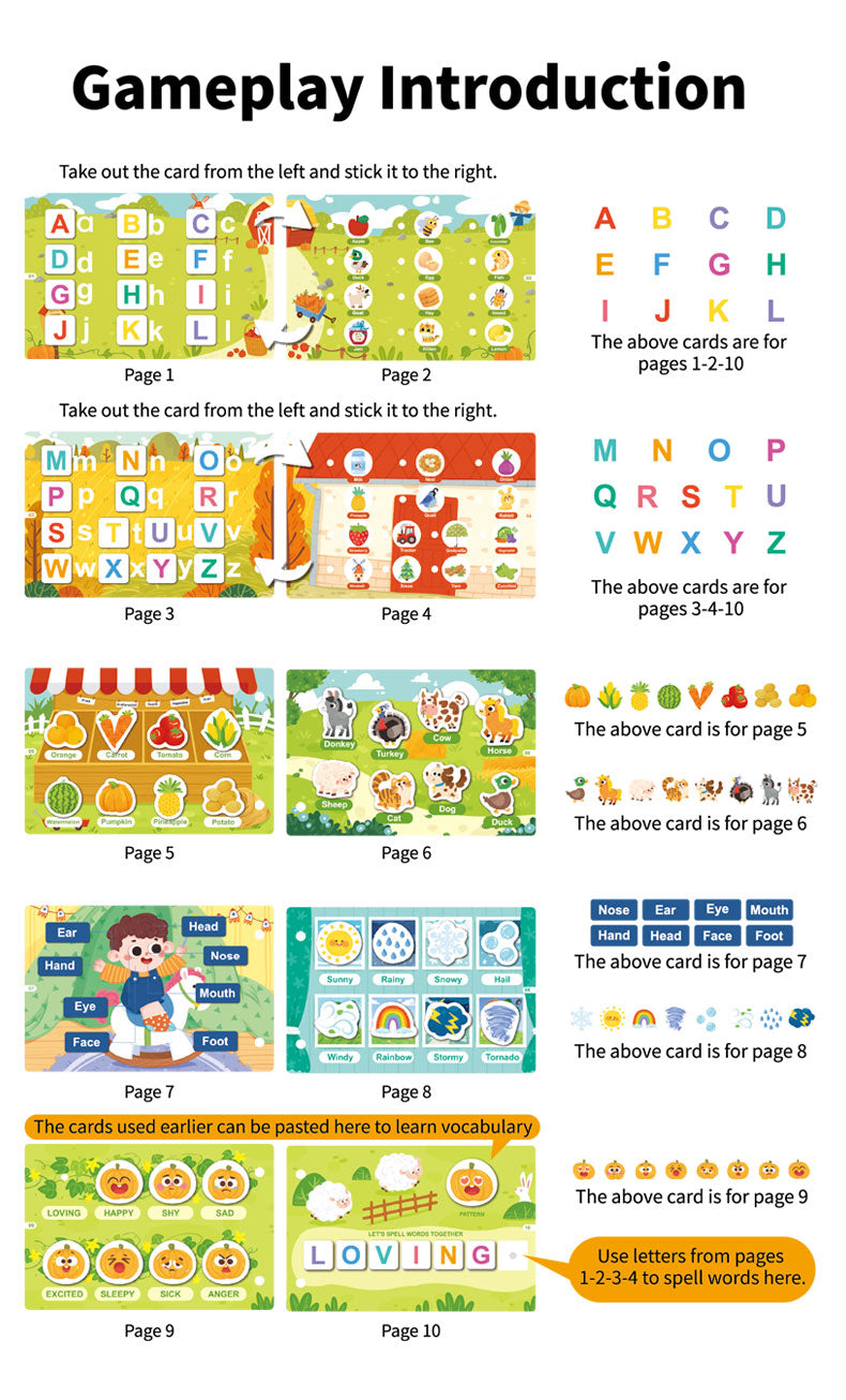 Early Learning Activity Montessori Book - Hello! Alphabet!
