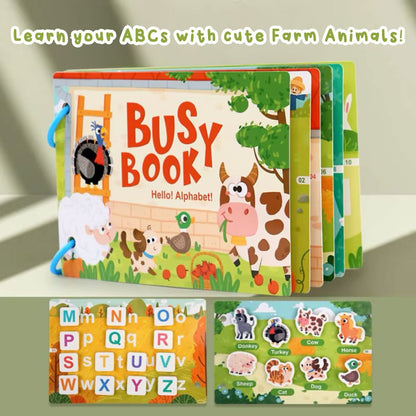Early Learning Activity Montessori Book - Hello! Alphabet!