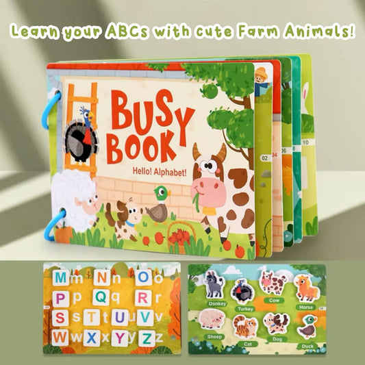 Early Learning Activity Montessori Book - Hello! Alphabet!