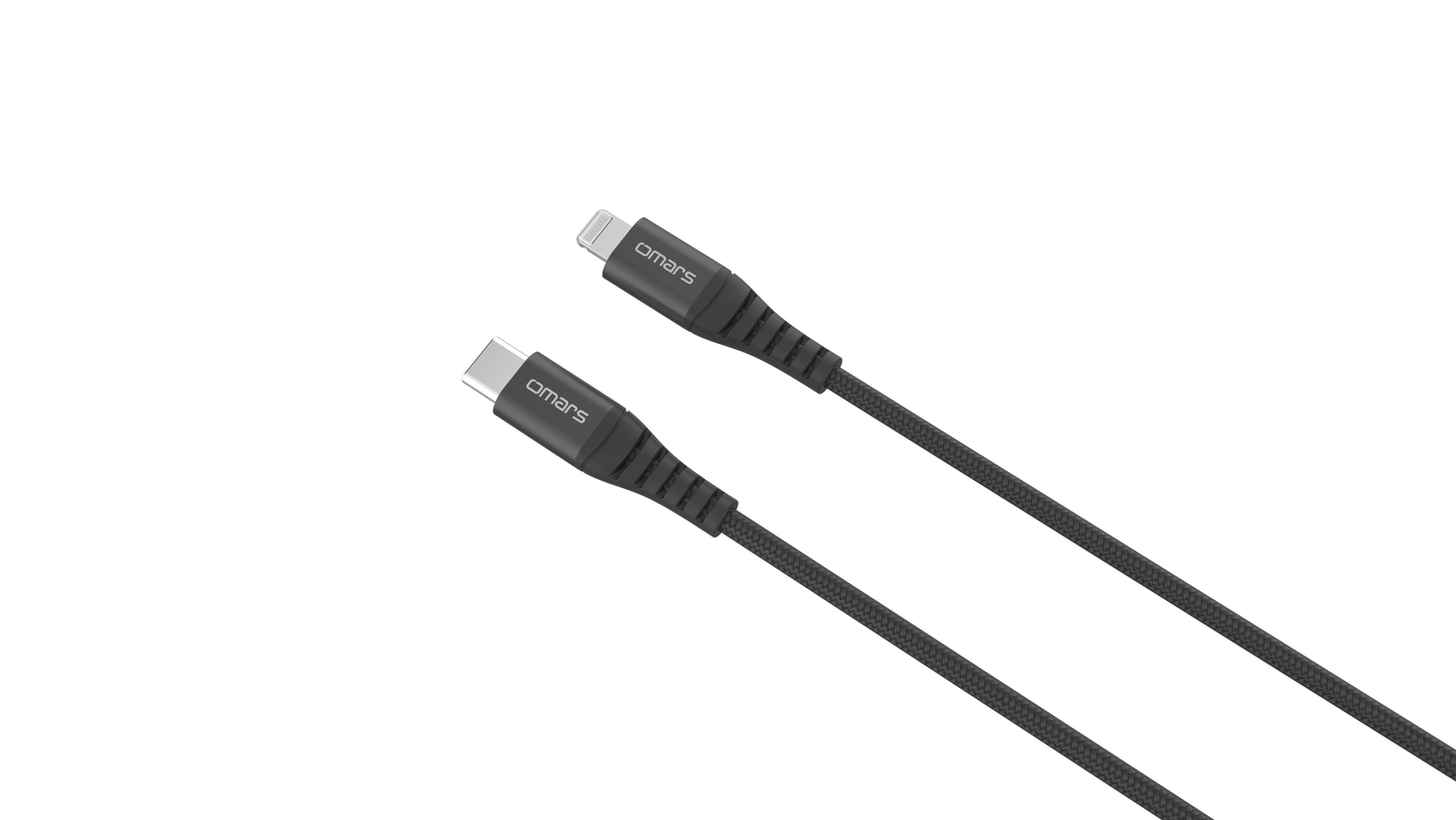 MFi-Certified Type-C to Lightning Braided Charging Cable