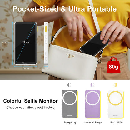 Magnetic Wireless Screen for Phone Vlogging and Selfies