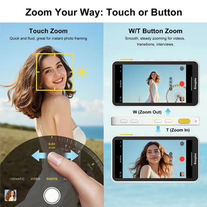 Magnetic Wireless Screen for Phone Vlogging and Selfies