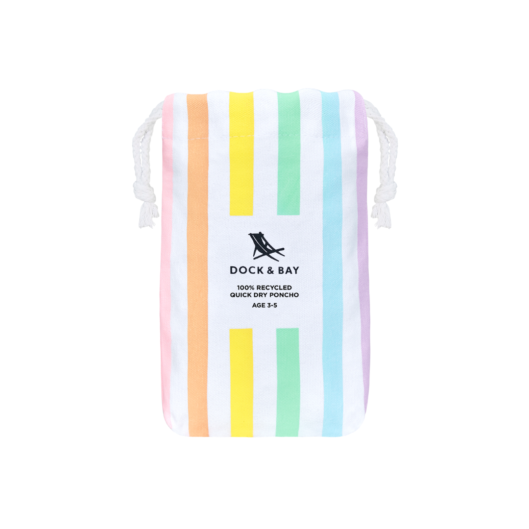 Quick Dry Kids Poncho - Unicorn Waves
