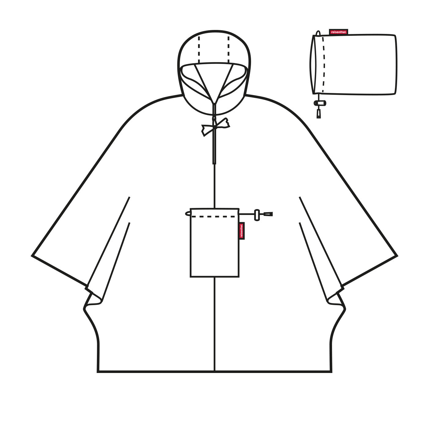 Mini Maxi Poncho Raincoat