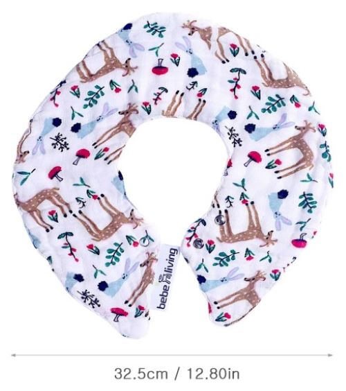 Bamboo Muslin Baby Round Bibs - Set of 3