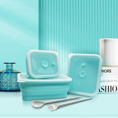 Silicone Food Container & Foodie Bag - Bundle Set