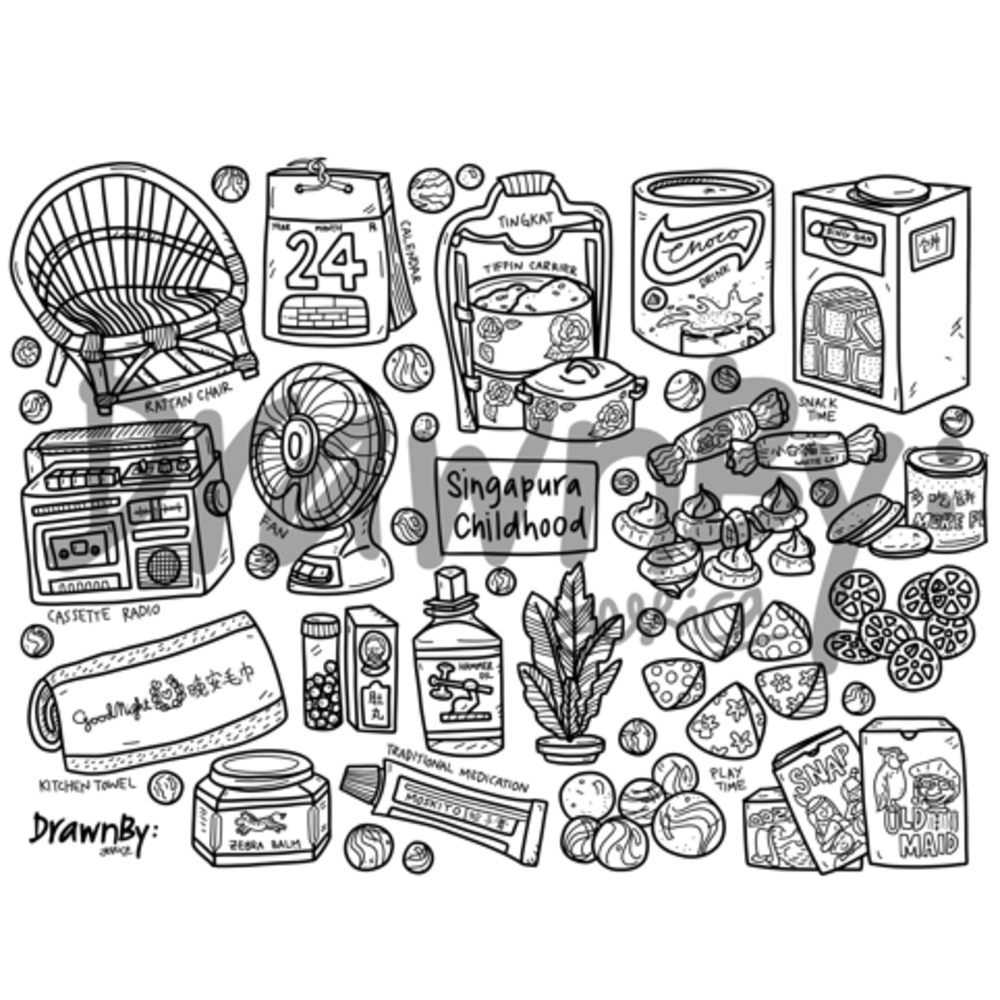 Singapura Childhood Washable Silicone Colouring Mat & Markers Set