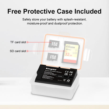 EN-EL15 | Nikon | 2600mAh | Replacement Battery | USB Type-C Port