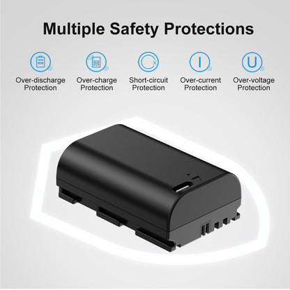 LP-E6 | Canon | Replacement Battery | Fully Decoded | USB Type-C Port