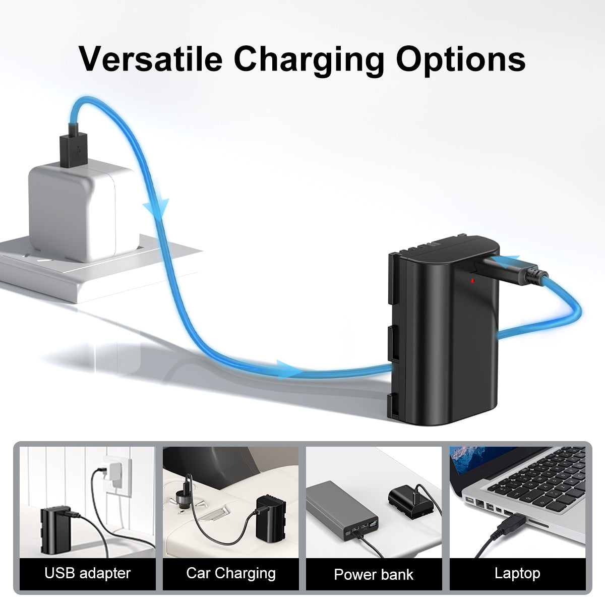 LP-E6 | Canon | Replacement Battery | Fully Decoded | USB Type-C Port
