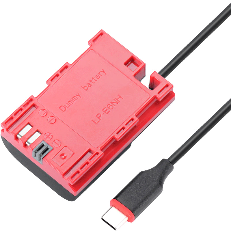 LP-E6P / LP-E6NH USB Type-C Dummy Battery for Canon Cameras