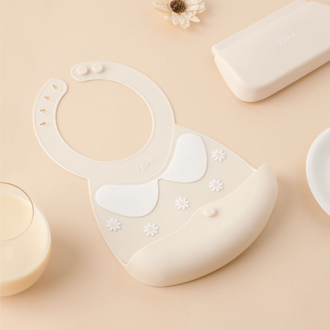 Joy Silicone Baby Bibs with Catch Tray - Dreamy Series