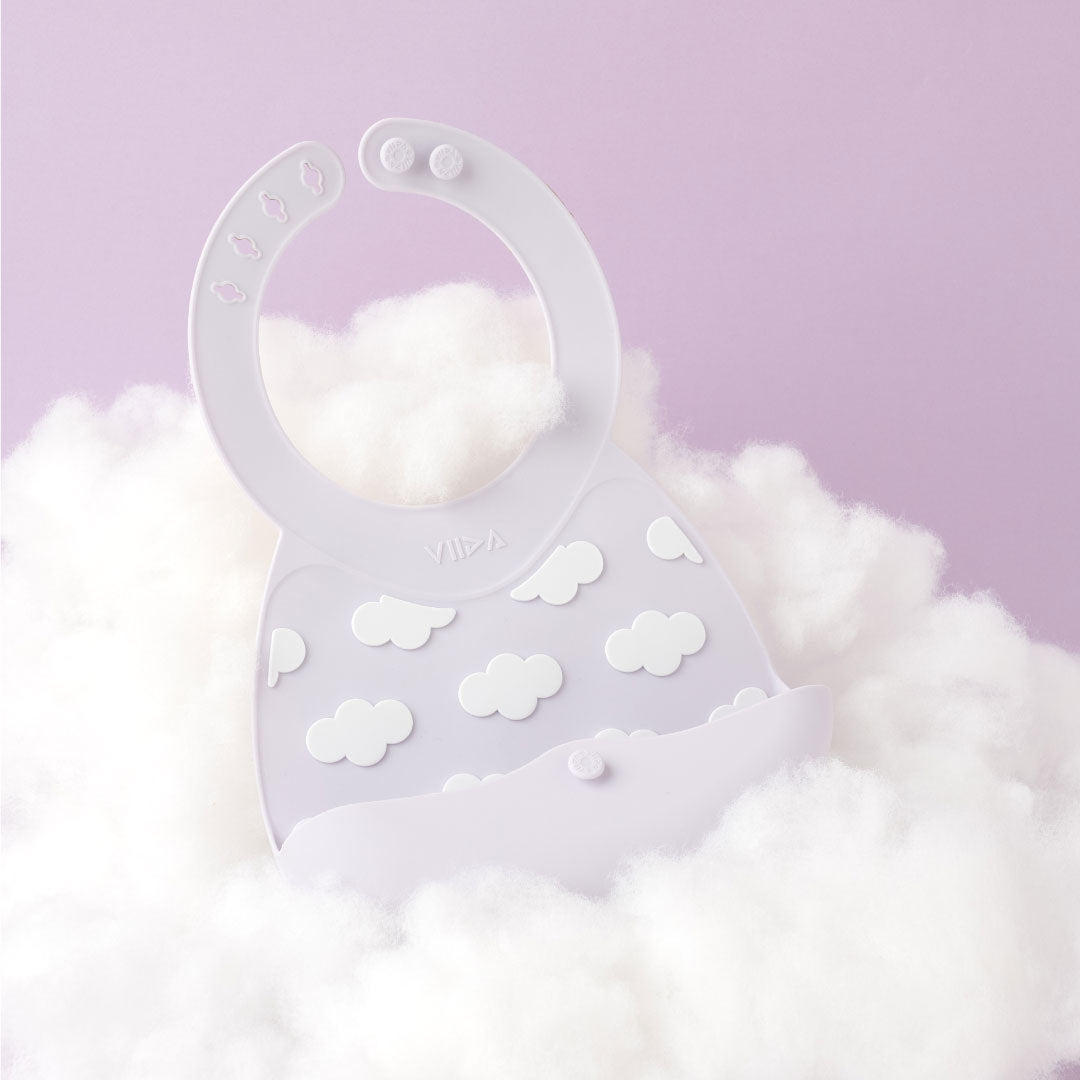 Joy Silicone Baby Bibs with Catch Tray - Dreamy Series