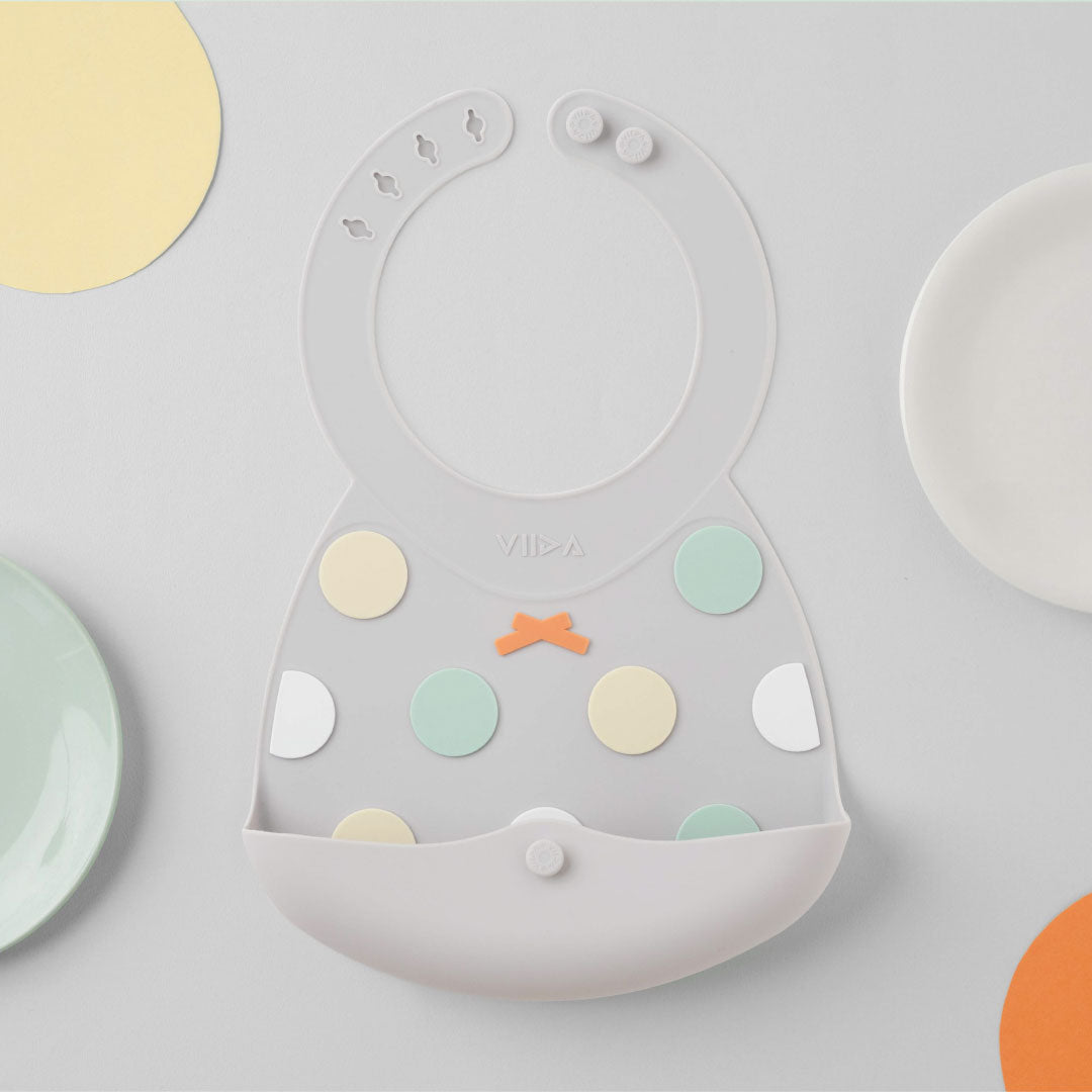 Joy Silicone Baby Bibs with Catch Tray - Dreamy Series