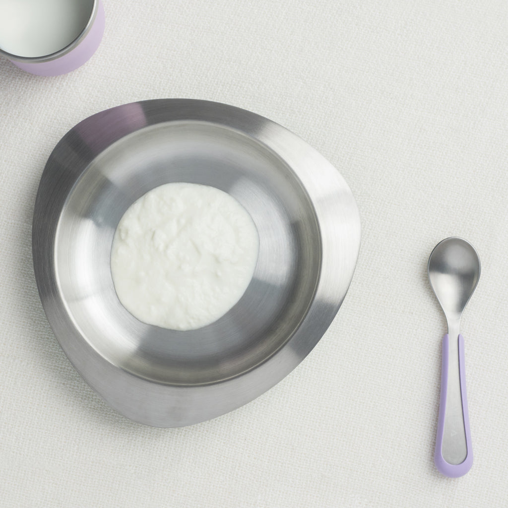 Soufflé Kids Antibacterial Stainless Steel Plate with Lid
