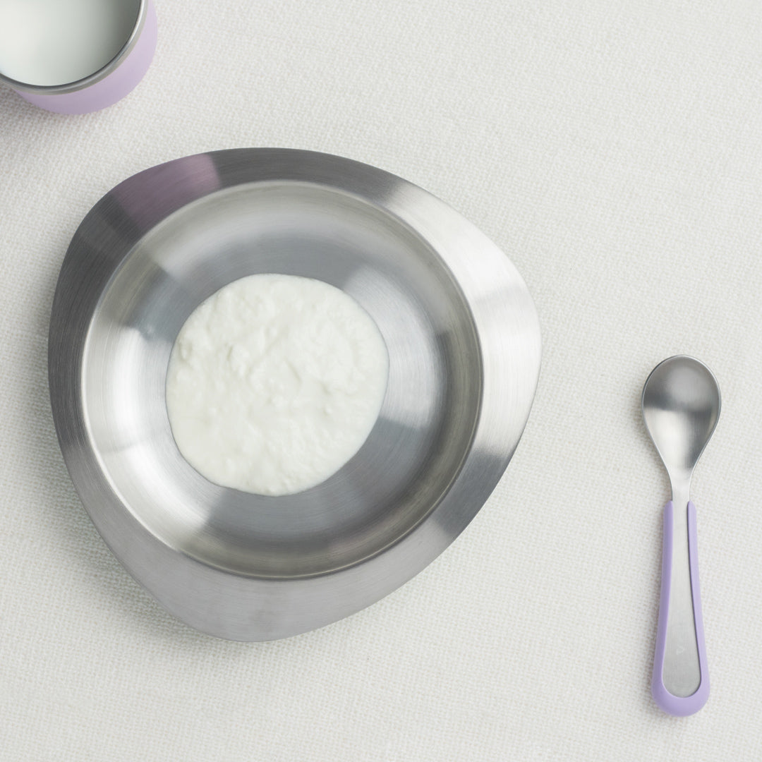 Soufflé Kids Antibacterial Stainless Steel Plate with Lid