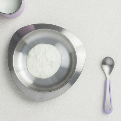 Soufflé Kids Antibacterial Stainless Steel Plate with Lid