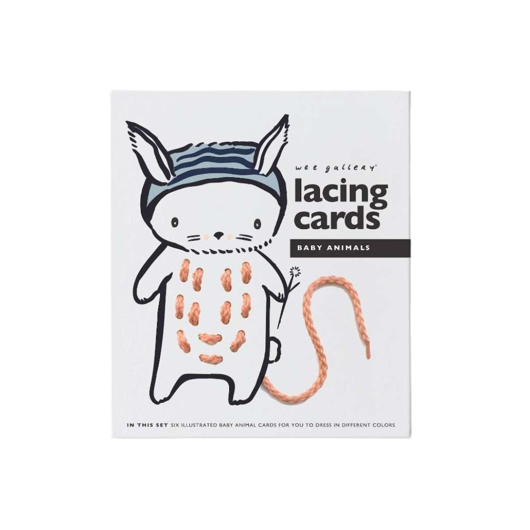 Toddler Lacing Cards - Baby Animals