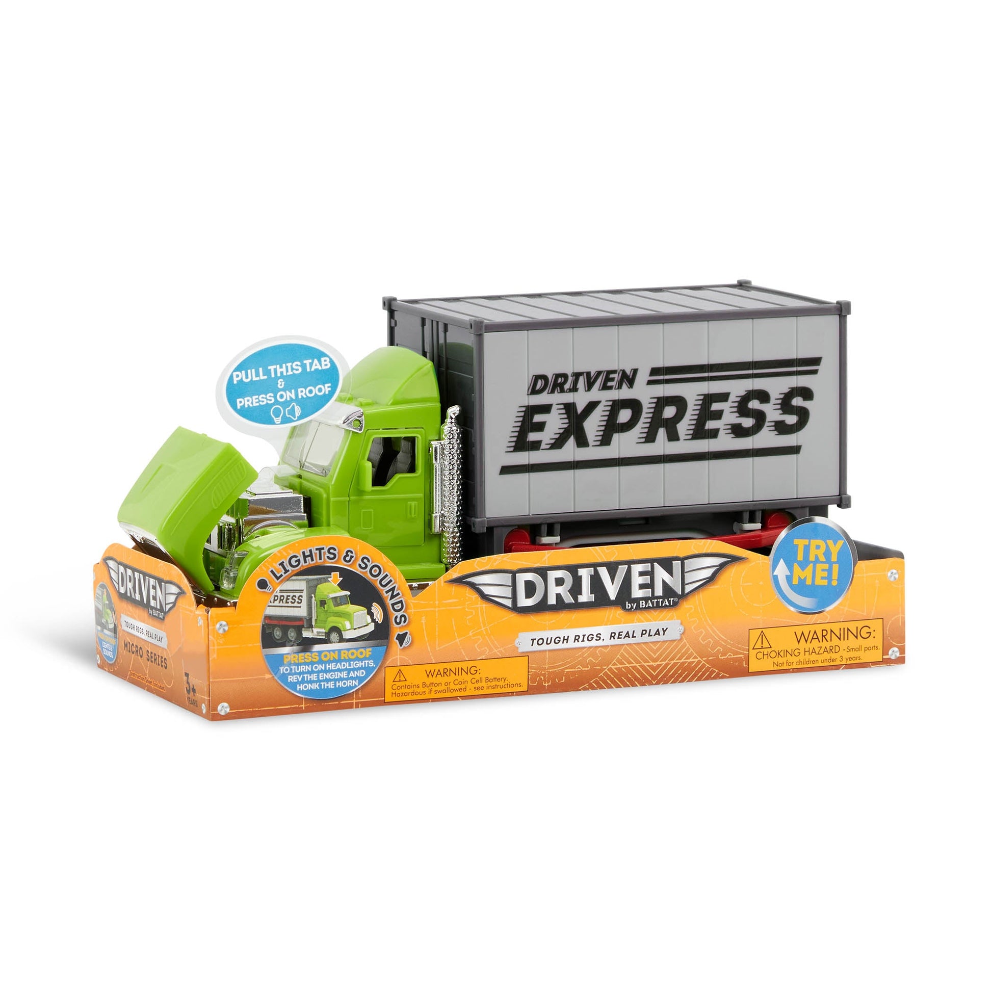 Micro Green Delivery Container Truck