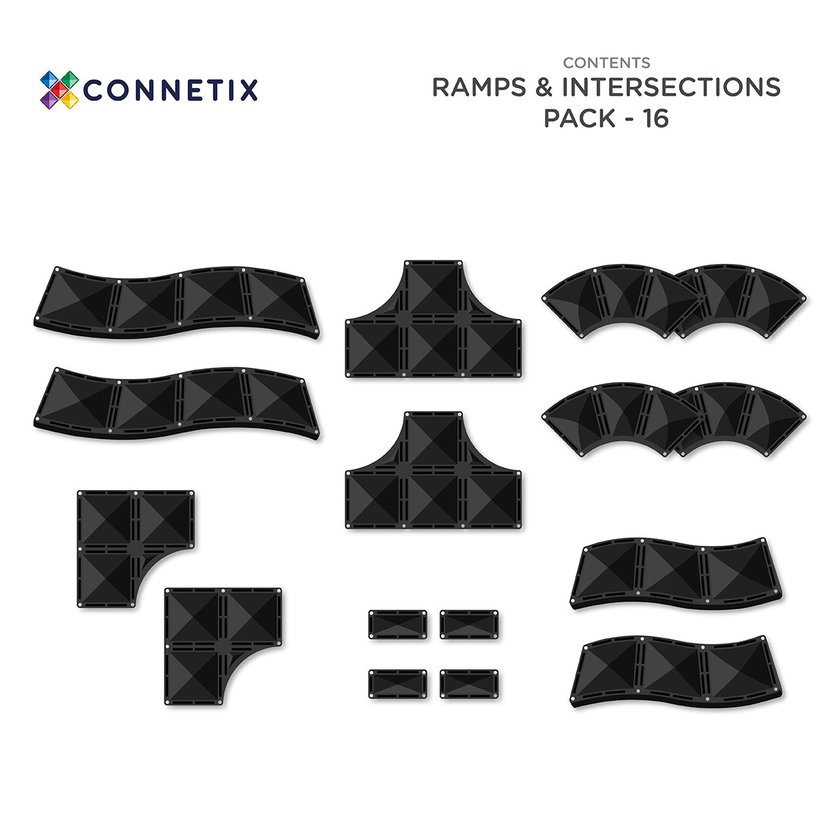 Ramps & Intersections Pack - 16 Pieces