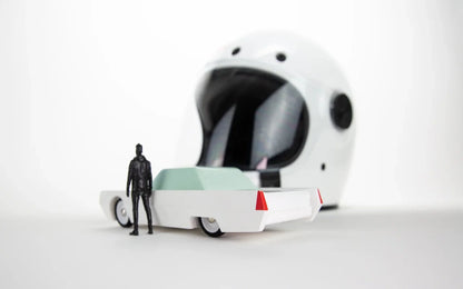 White Beast Wooden Toy Car