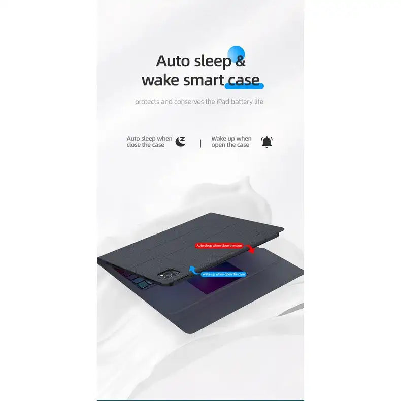 Benks Bluetooth Keyboard Case With Trackpad | Apple iPad Pro 12.9 | Ultra Slim & Lightweight - 4