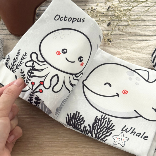 Marine Animal Sensory Cloth Book