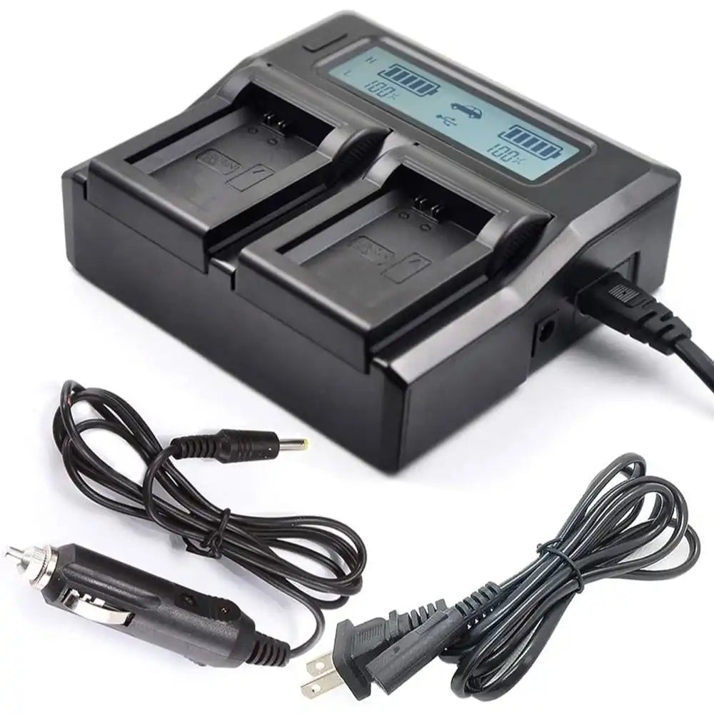 KingMa LP-E17 Smart AC DC Charger | Canon | Dual Slot | LCD Display - 1