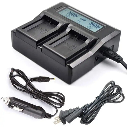KingMa LP-E17 Smart AC DC Charger | Canon | Dual Slot | LCD Display - 1