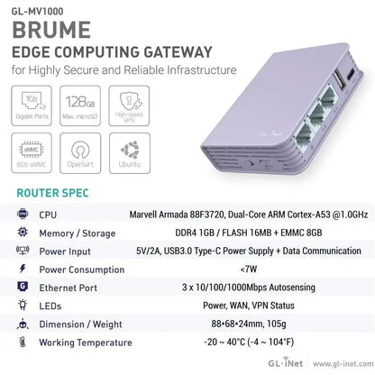 Brume Edge Computing VPN Router - 4
