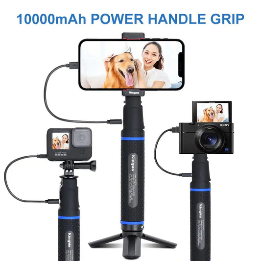 KingMa 10000mAh Power Handle Grip | Cameras GoPro Mobile Phones and more - 2