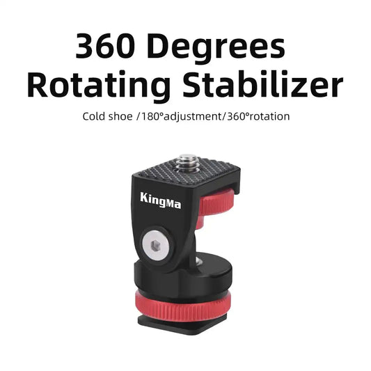 KingMa 360° Rotating Stabilizer Cold Shoe Mount Adapter - 2