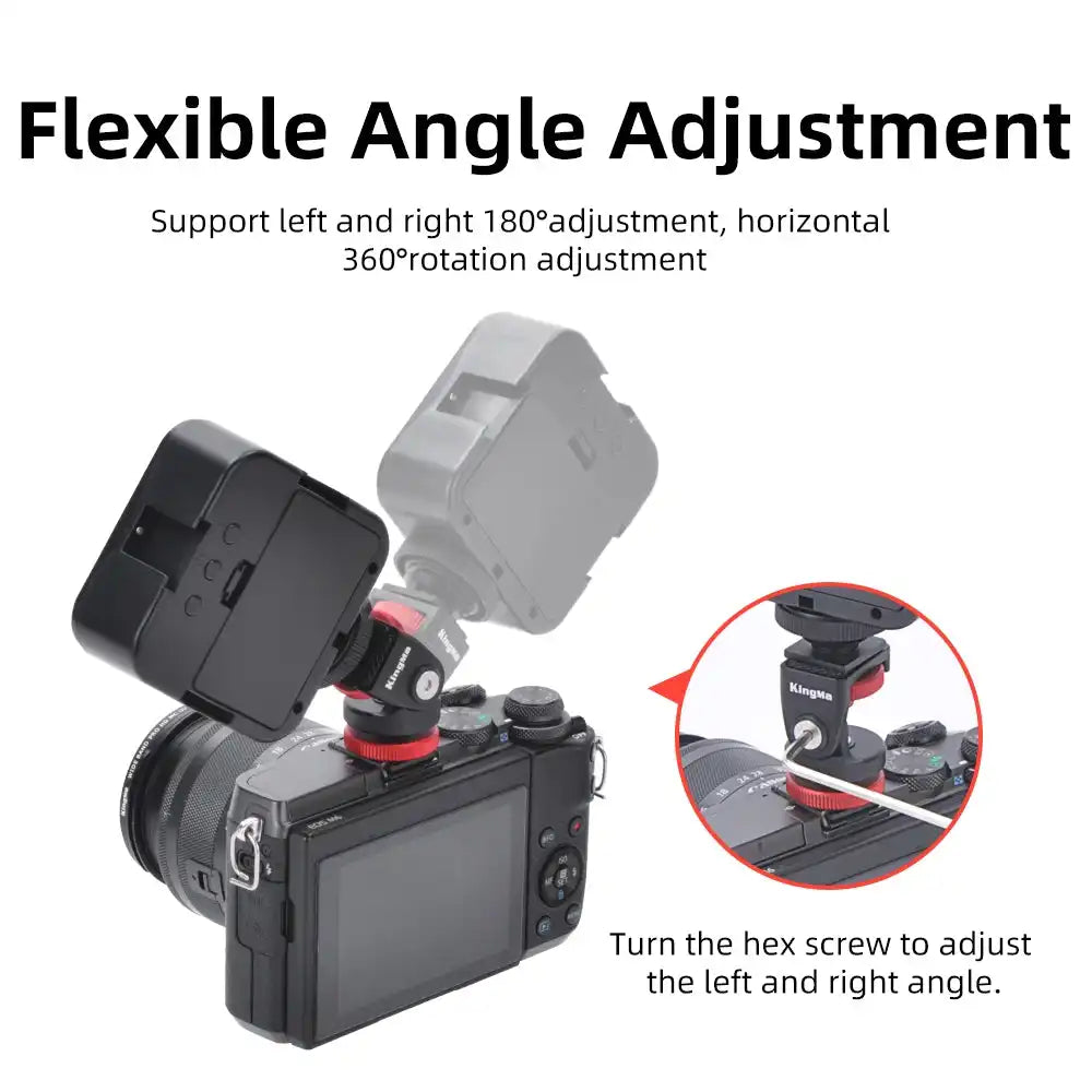 KingMa 360° Rotating Stabilizer Cold Shoe Mount Adapter - 4