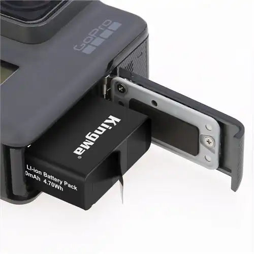 KingMa AABAT-001 Set | GoPro Hero 8/7/6/5 | 1220mAh Battery | Dual Slot | LED - 4