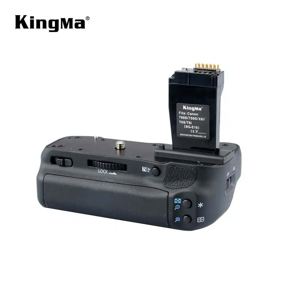 KingMa BG-E18 | Canon | EOS Rebel T6i | Battery Grip | Dual Slot - 4