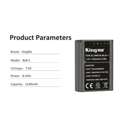 KingMa BLN-1 | Olympus | 1140mAh | Replacement Battery - 3