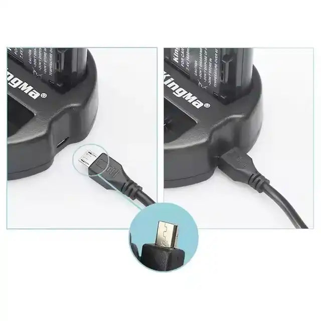 KingMa BLX-1 Charger | Olympus | Dual Slot | LED - 3