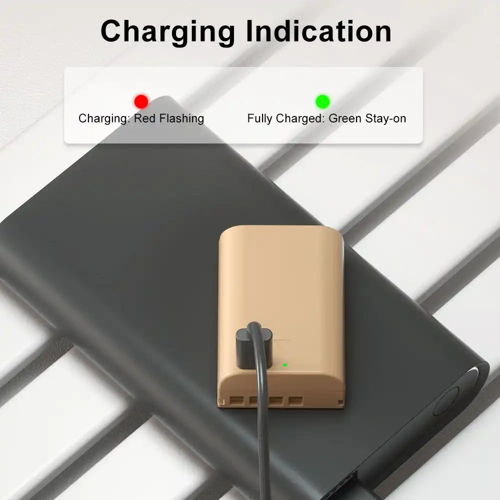 KingMa BLX-1 | Olympus | 2000mAh | Replacement Battery | USB Type-C Port - 5