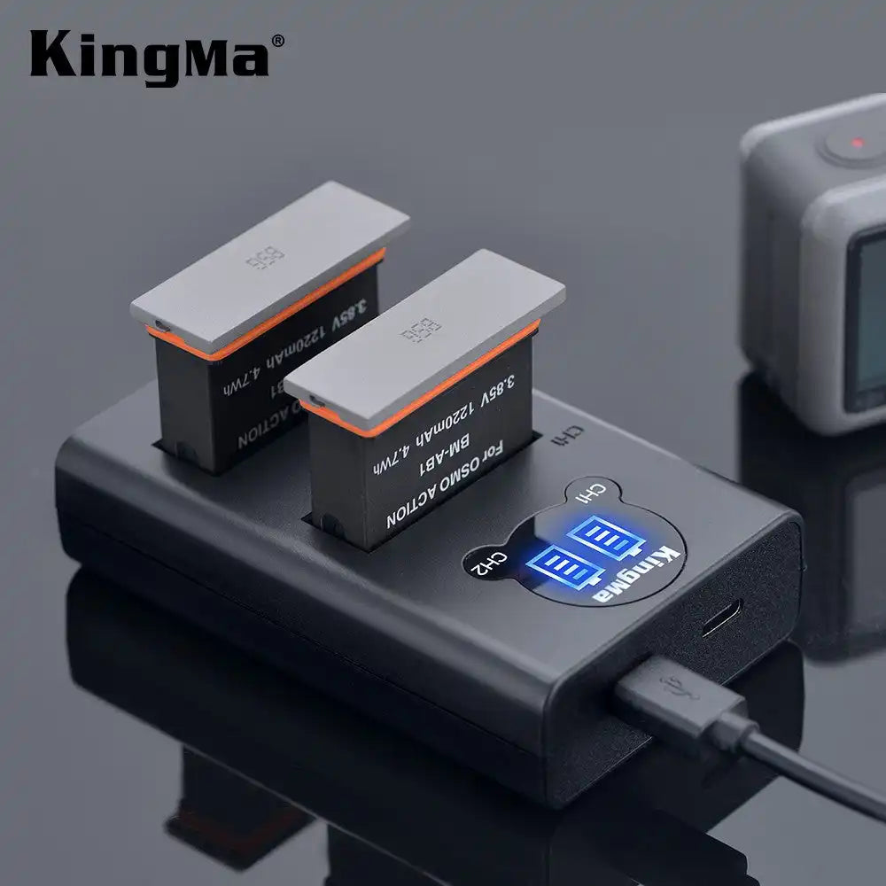 KingMa BM-AB1 Set | DJI | 1220mAh Battery | Dual Charger - 3