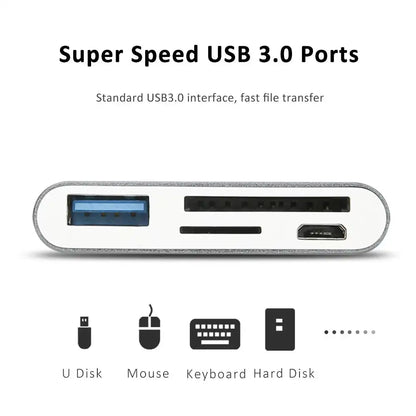 KingMa BM-U008 | USB 3.0 TF & SD Card Reader | USB Type-C - 3