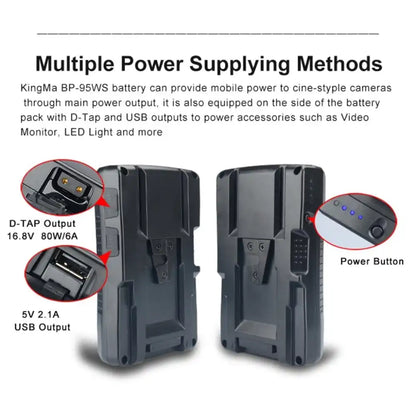 KingMa BP-95WS | V-Mount | 6600mAh | 95Wh | Replacement Battery - 6